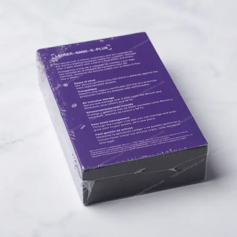 Ledger Nano S Plus World of Women Purple - sealed box front