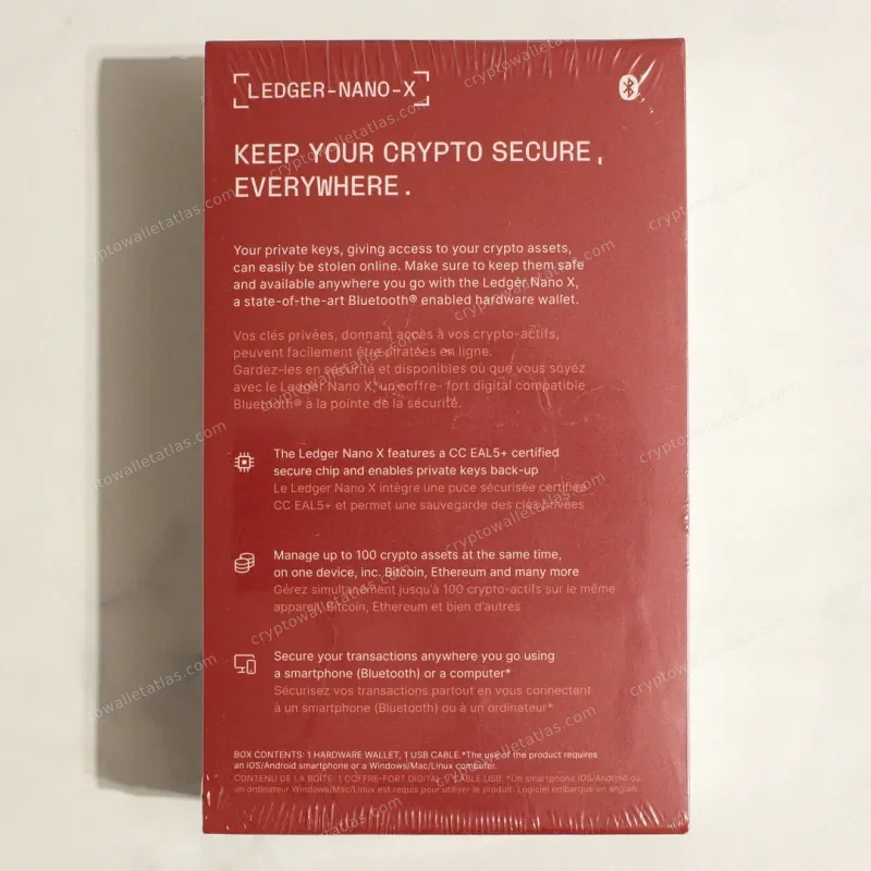 Ledger Nano X The Hundreds x Adam Bomb Squad Red - sealed box front