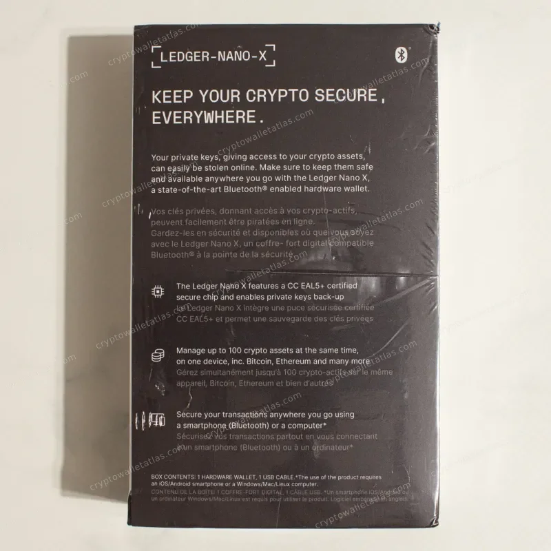 Ledger Nano X The Hundreds x Adam Bomb Squad Black - sealed box front