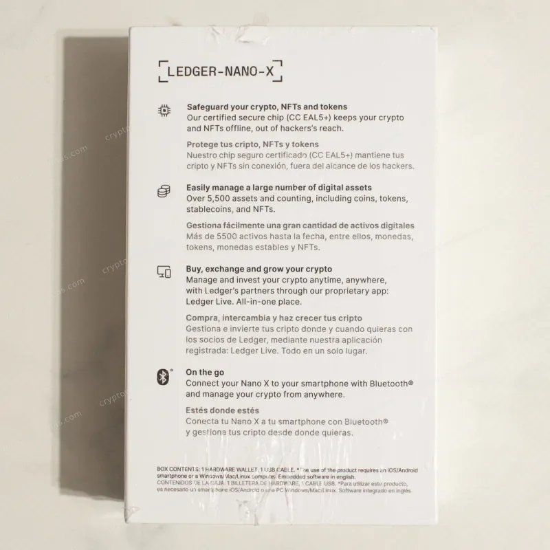 Ledger Nano X Bright Moments CryptoMexas - sealed box front