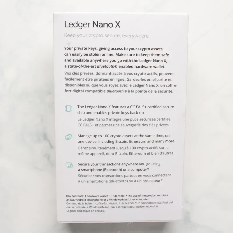 Ledger Nano X Genesis Block Edition - sealed box front