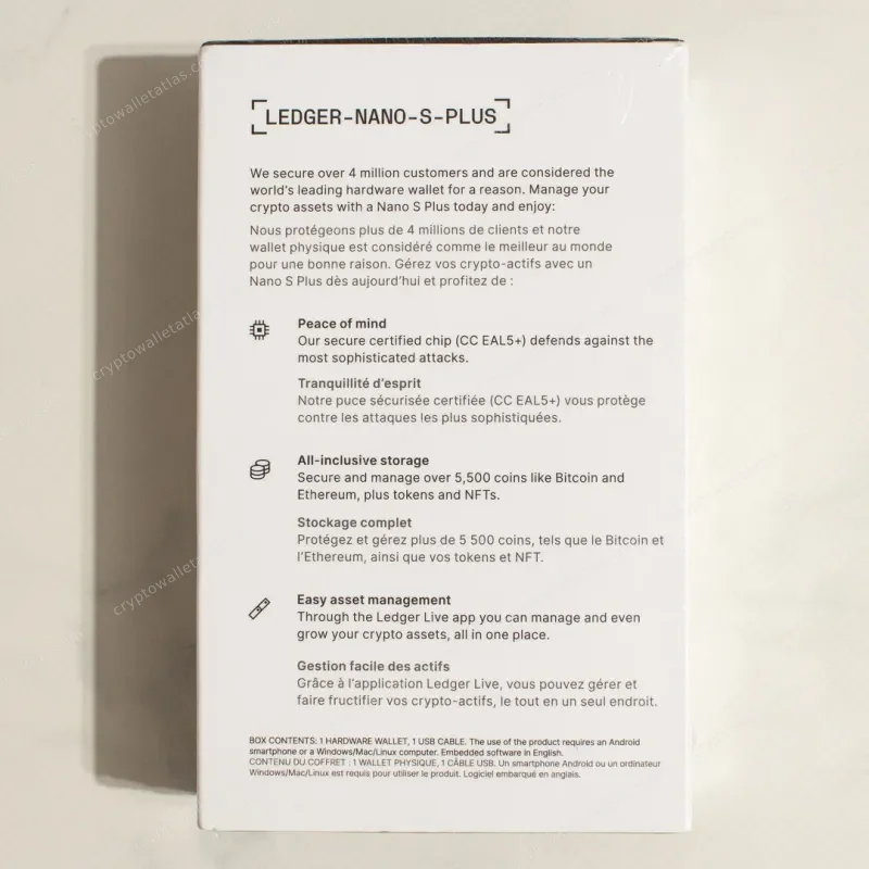 Ledger Nano S Plus Brave Edition - sealed box front