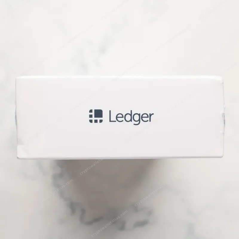 Ledger Nano X Genesis Block Edition - box side panel with co-branded logo