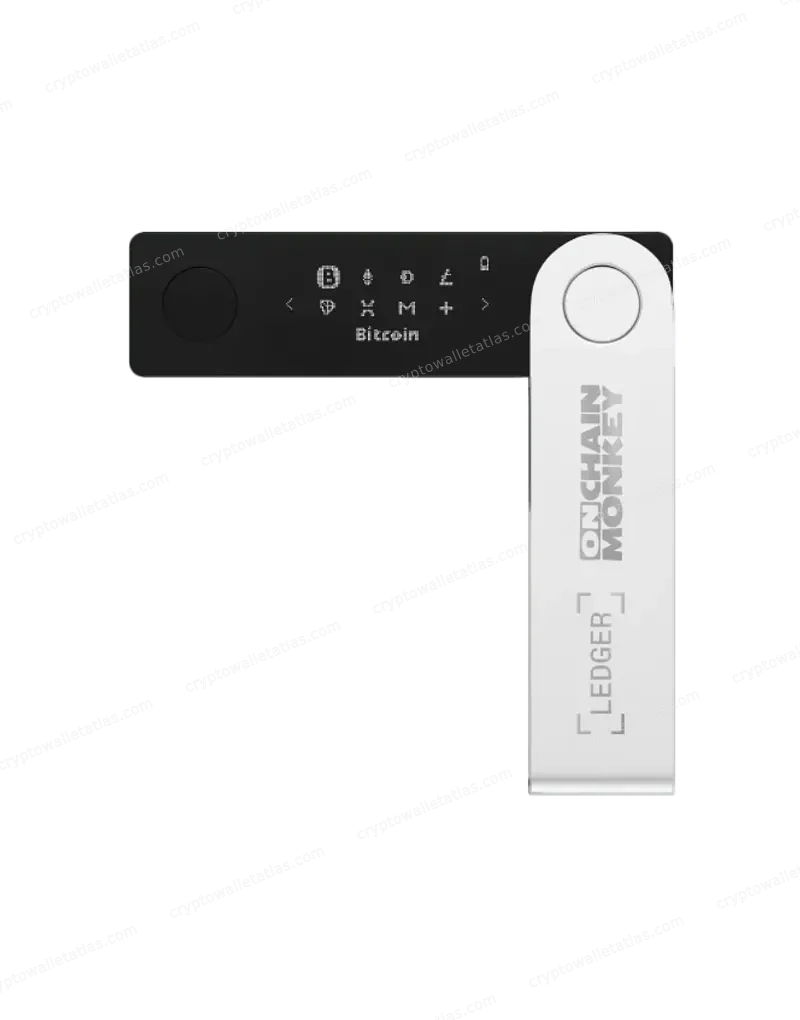 Ledger Nano X OnChainMonkey - box side panel with co-branded logo