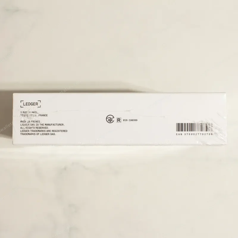 Ledger Nano X GensoKishi Edition - box side panel with co-branded logo