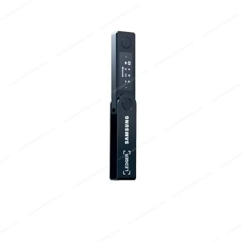Ledger Nano X Samsung TX1 Genesis Edition - box side panel with co-branded logo