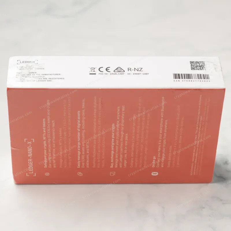 Ledger Nano X Super Cool World (Nina Chanel Abney) - shrink wrap and factory seal detail