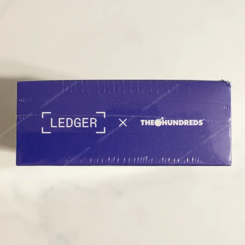Ledger Nano X The Hundreds x Adam Bomb Squad Blue - device face close-up