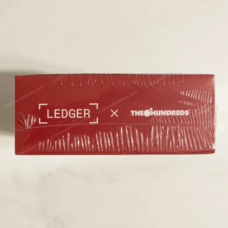 Ledger Nano X The Hundreds x Adam Bomb Squad Red - device face close-up