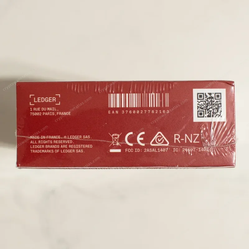 Ledger Nano X The Hundreds x Adam Bomb Squad Red - colorway and finish detail